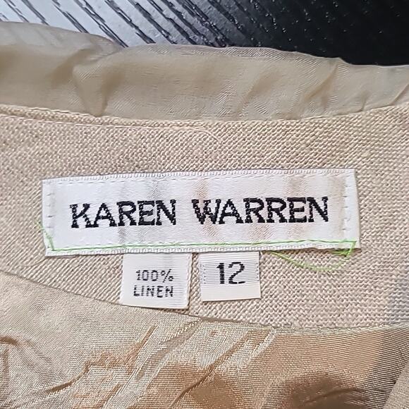 Karen Warren linen midi dress - Picture 4 of 12